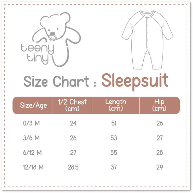 Teeny Tiny Soft and Cosy Sleepsuit – Yellow (Unisex)
