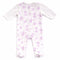 Teeny Tiny Soft and Cozy Sleepsuit For Girl - Purple (Flower Design)