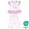 Teeny Tiny 2 Piece Set For Girl - Purple (Flower Design)