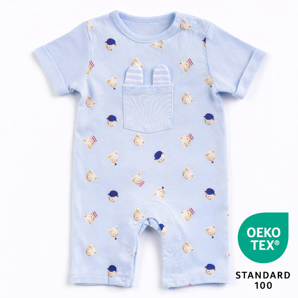 Teeny Tiny Romper - Blue (Bear)