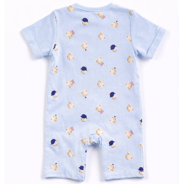 Teeny Tiny Romper - Blue (Bear)
