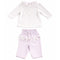 Teeny Tiny 2 Piece Set For Girl - Purple (Flower Design)