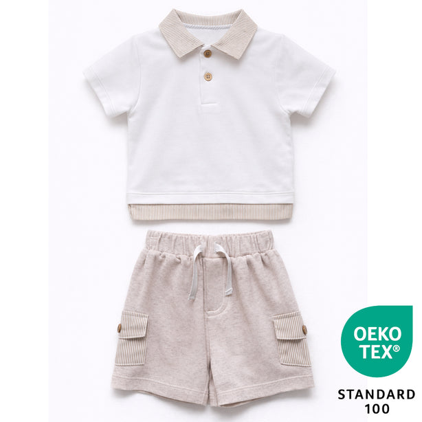Teeny Tiny 2 Pieces Set - Grey Brown