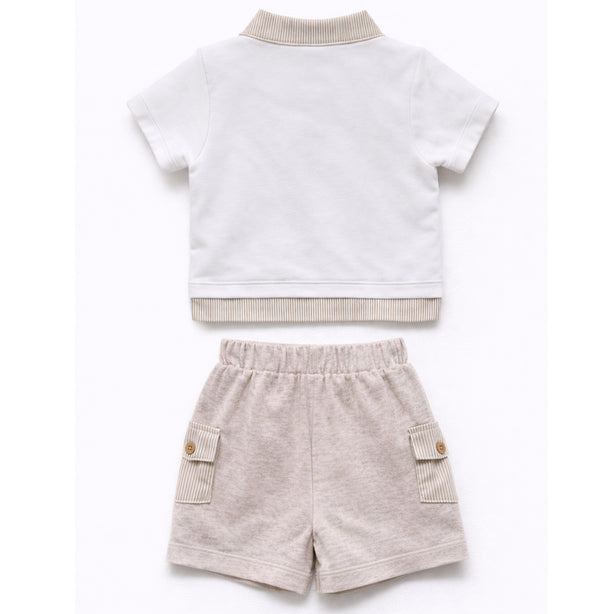 Teeny Tiny 2 Pieces Set - Grey Brown