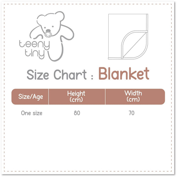 Teeny Tiny Baby Blanket - Purple (Flower Design)