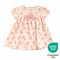 Teeny Tiny Dress For Girl - Pink Orange (Rabbit Design)
