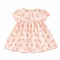 Teeny Tiny Dress For Girl - Pink Orange (Rabbit Design)