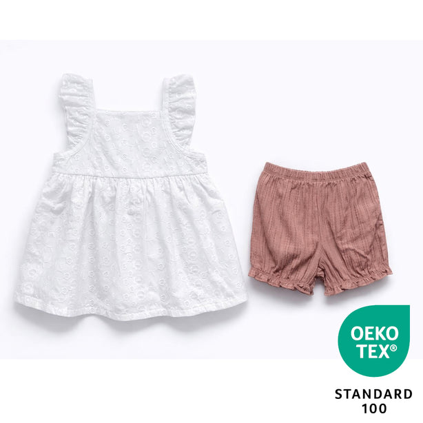 Teeny Tiny 2 Piece Set For Girl - Rosette (Princess Design)