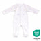 Teeny Tiny Soft and Cozy Sleepsuit For Boy – Long Sleeve White (Car Design)