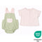 Teeny Tiny 2 Piece Set For Girl - Pink + Green