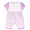 Teeny Tiny Romper For Girl - Purple (Flower Design)