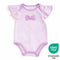 Teeny Tiny Bodysuit For Girl - Purple (Flower Design)