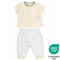 Teeny Tiny 2 Piece Set - Grey + Yellow (Stripe Cat) (Unisex)