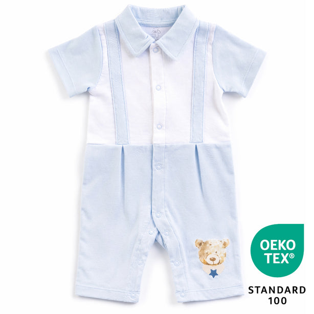 Teeny Tiny Romper - Blue (Bear)