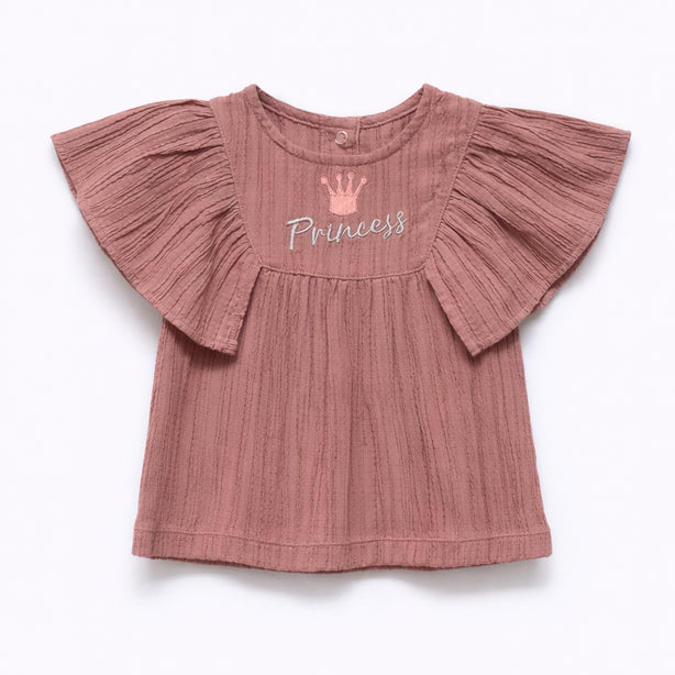 Teeny Tiny 2 Piece Set For Girl - Rosette + Grey (Princess Design)