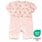 Teeny Tiny Romper For Girl - Pink Orange (Rabbit Design)