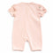 Teeny Tiny Romper For Girl - Pink Orange (Rabbit Design)