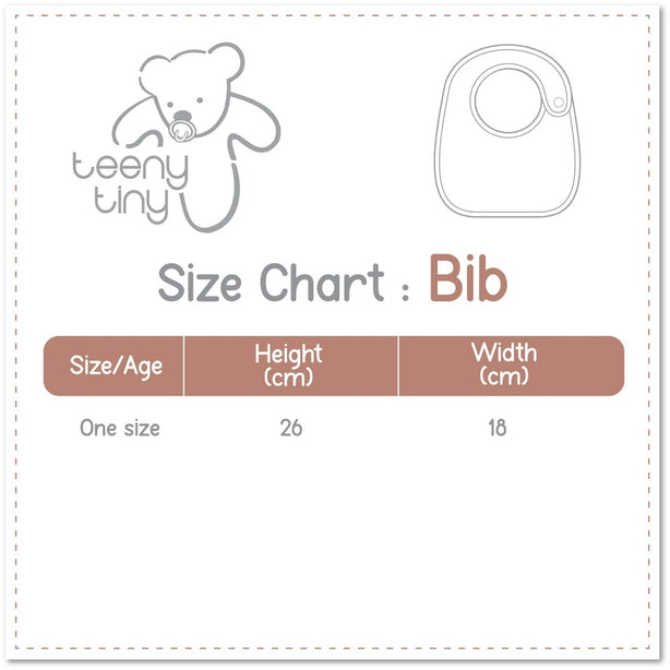 Teeny Tiny Baby Bib - Blue (Bear)
