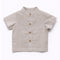 Teeny Tiny 2 Pieces Set For Boy - Grey Brown (Stripe)