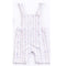 Teeny Tiny Dungaree 2 Piece Set For Boy - White (Car Design)