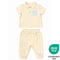 Teeny Tiny 2 Piece Set For Boy - Orange Yellow (Dinosaur)