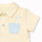 Teeny Tiny 2 Piece Set For Boy - Orange Yellow (Dinosaur)