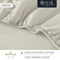 Hallmark Royal Egyptian Cotton Bed Sheet - 1500TC - Beige Lace
