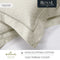 Hallmark Royal Egyptian Cotton Bed Sheet - 1500TC - Beige Lace