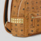 MCM Stark Side Studs Backpack in Visetos Cognac RS-MMKEAVE16CO001