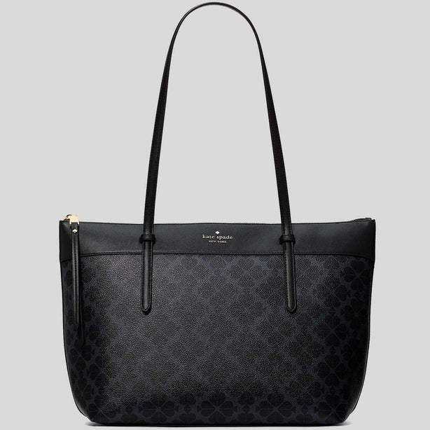 KATE SPADE All Day Spade Flower Tote Bag Black RS-KO142