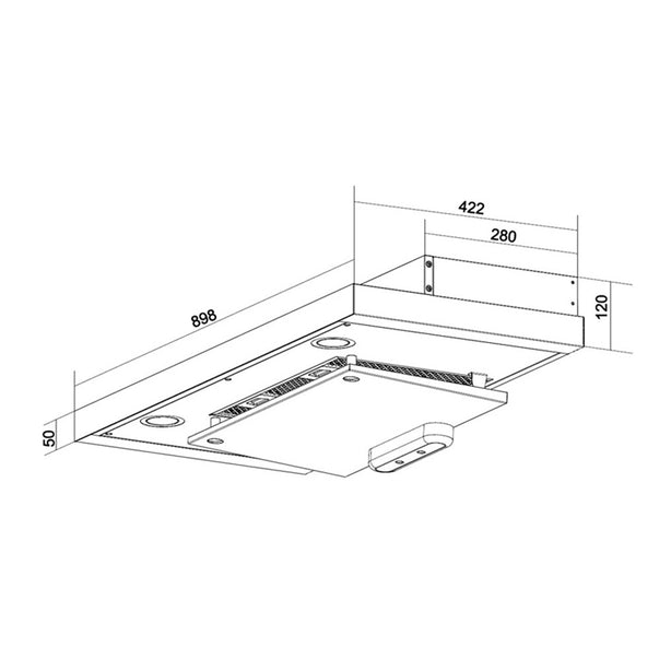 Tecno TCH-959-WFSCGC Smart High Suction Slim Hood with Auto Clean and Gesture
