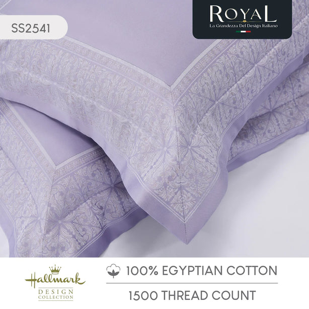 Hallmark Royal Egyptian Cotton Bed Sheet - 1500TC - Purple Lace