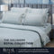 Hallmark Royal Egyptian Cotton Bed Sheet - 1500TC - Blue Lace