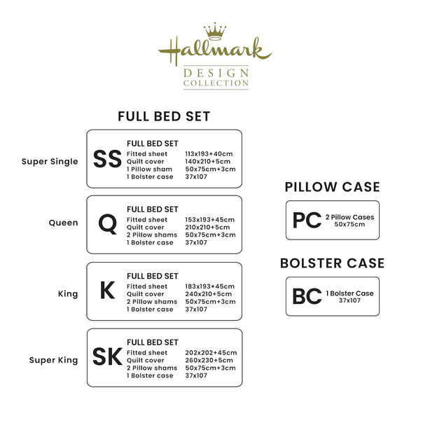 Hallmark Royal Egyptian Cotton Bed Sheet - 1500TC - Blue Lace