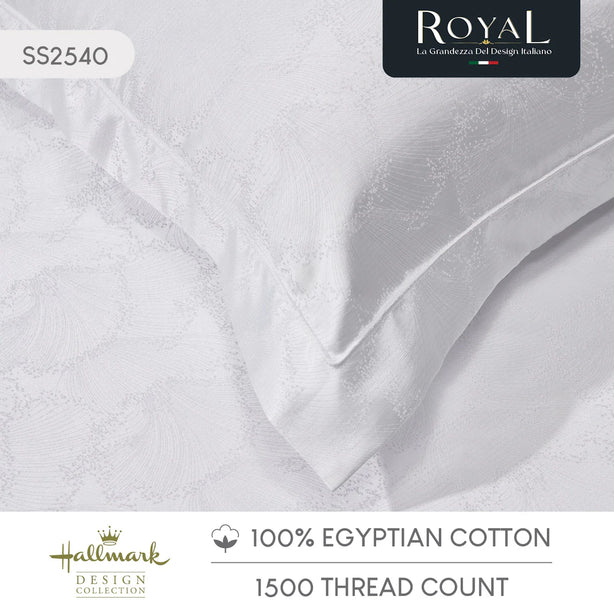 Hallmark Royal Egyptian Cotton 1500TC Laced/Emb - White
