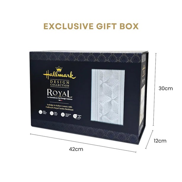 Hallmark Royal Egyptian Cotton 1500TC Laced/Emb - White