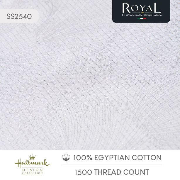 Hallmark Royal Egyptian Cotton 1500TC Laced/Emb - White