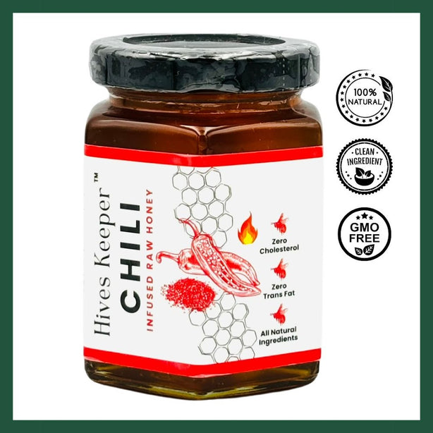 Hives Keeper Premium Chili  Infused Honey 250g (Free Gift)