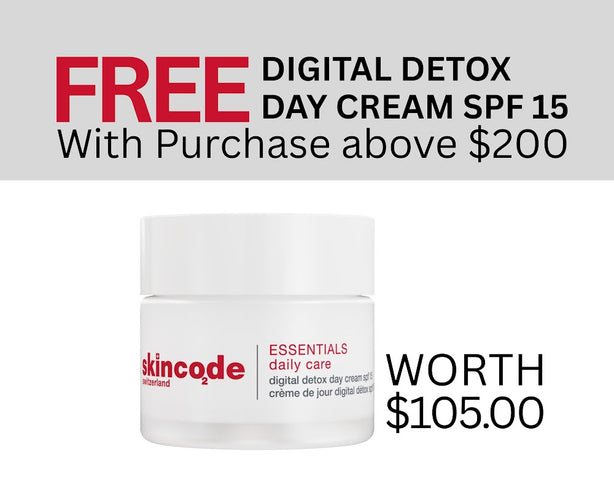 Skincode Digital Detox Day Cream SPF 15 (Free Gift)