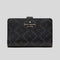 KATE SPADE Spade Flower Medium Compact Bifold Wallet Black RS-KN756