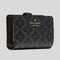 KATE SPADE Spade Flower Medium Compact Bifold Wallet Black RS-KN756