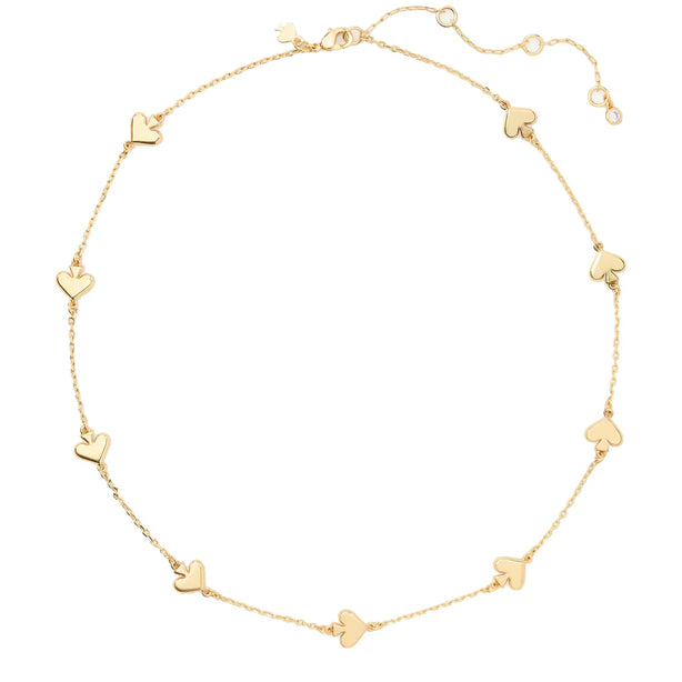 Kate Spade Spot The Spade Metal Scatter Necklace in Gold KH268