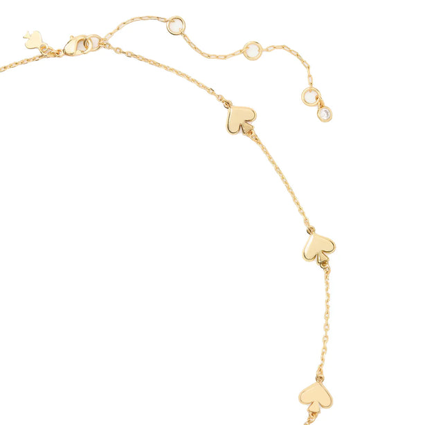 Kate Spade Spot The Spade Metal Scatter Necklace in Gold KH268