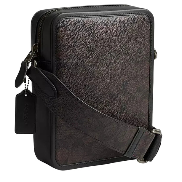 Coach Sullivan Crossbody Bag In Signature Canvas With Varsity Stripe - Walnut Multi CDC55