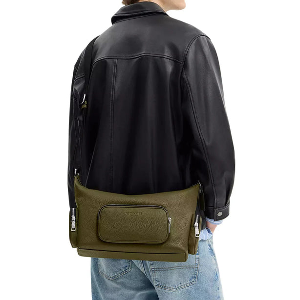 Coach Finn Crossbody Bag With Pockets - Olive CCG15