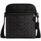 Coach Houston Flight Bag In Signature Canvas - Charcoal/ Black CZ398