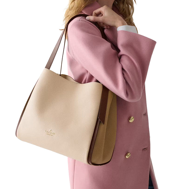 Kate Spade Knott Colorblock Large Carryall Bag - Milk Glass Multi KM662