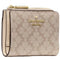 Kate Spade Spade Flower Small L-Zip Wallet - Dark Beige Multi KN768