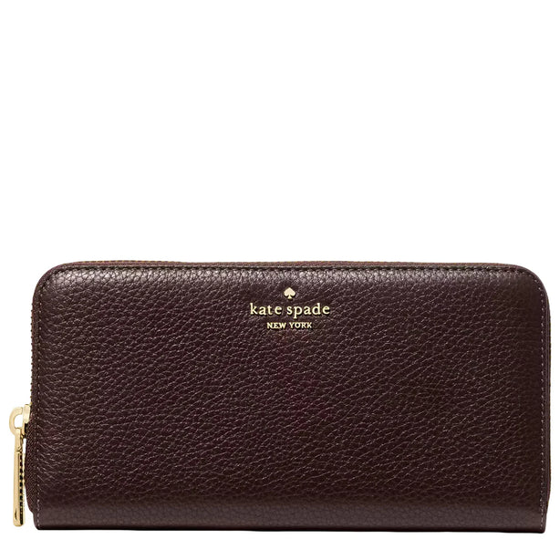 Kate Spade Lena Large Continental Wallet - Hot Fudge KH786