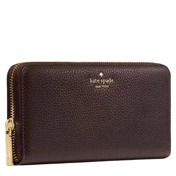 Kate Spade Lena Large Continental Wallet - Hot Fudge KH786